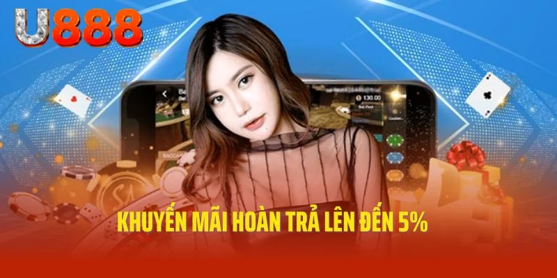 Khuyến mãi hoàn trả lên đến 5%